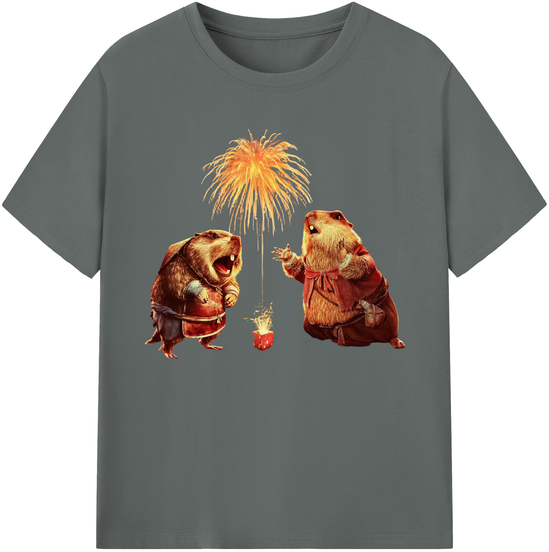 （画像用） Ne Zha 2 ナタ 魔童の大暴れ 綿100％ メンズ半袖Tシャツ｜肌触りやわらか＆通気性